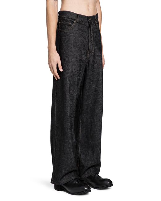 Forme D'expression Black Straight Relaxed Jeans for men