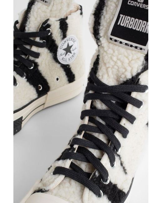Rick Owens DRKSHDW X Converse Turbodrk High top Sneakers in White