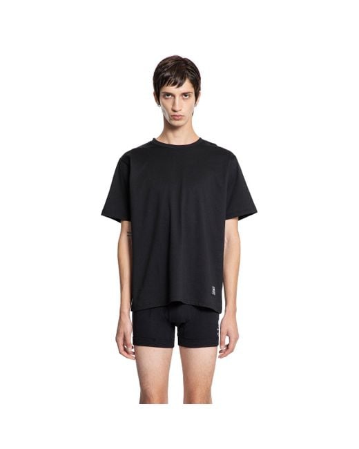 MASTERMIND WORLD Black T-Shirt And Trunks Set for men