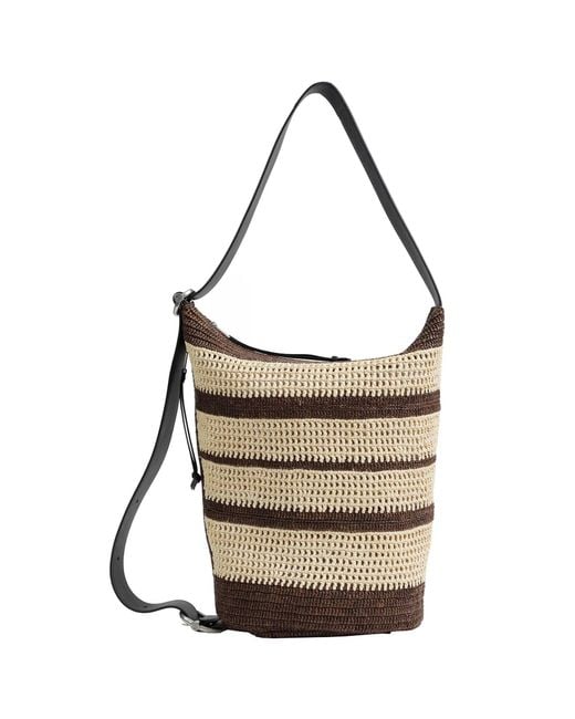 Loewe White Loop Bucket Medium Bag for men