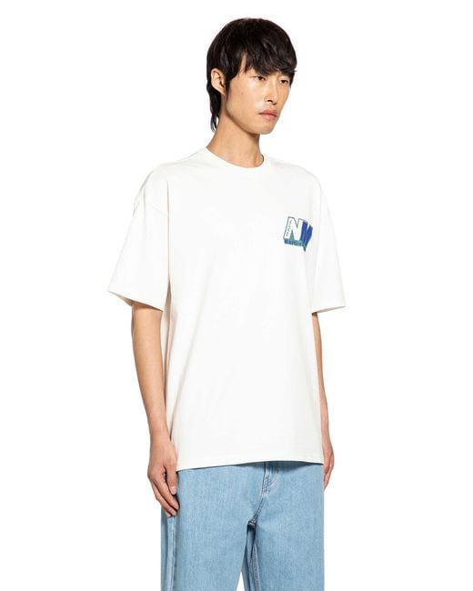 Napapijri White Martine Rose Collaboration-Ocelot T-Shirt for men
