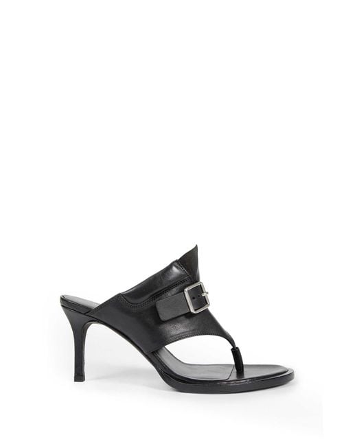 Ann Demeulemeester Black Bri Thong Mules