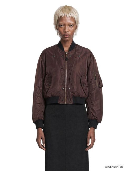 Maison Margiela Brown Reversible Bomber