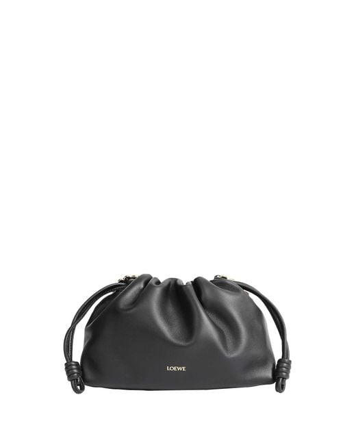 Loewe Black Lambskin Medium Flamenco Purse
