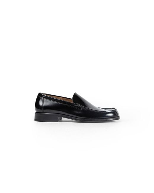 Lemaire Black Leather Loafers for men