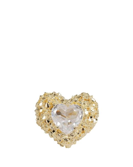 Veneda Carter Metallic Heart Cut Ring