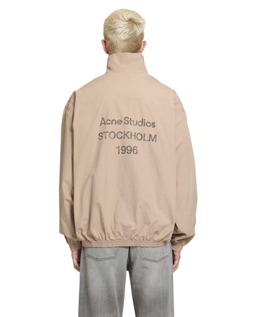 Acne Natural Washed Logo Jacket for men