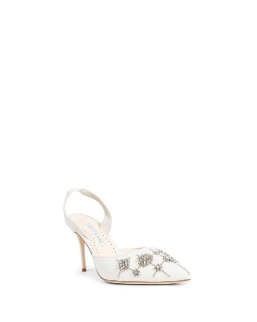 Manolo Blahnik Metallic Ralyne Pumps