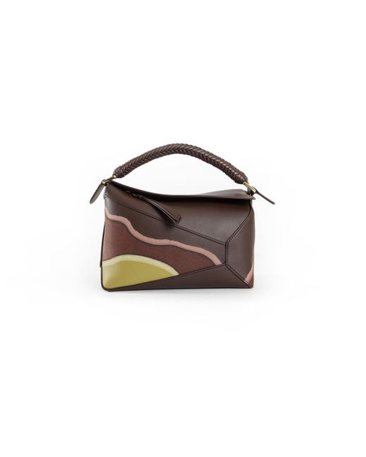 Loewe Brown Small Puzzle Edge Bag In Nappa Calfskin