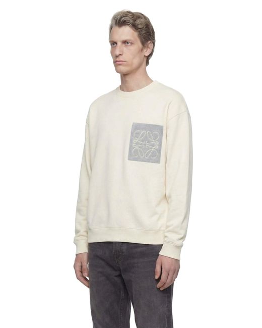 Loewe Natural Anagram Pocket Sweater for men