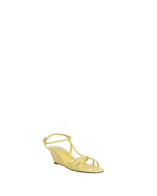 Prada Metallic Patent Leather Sandals