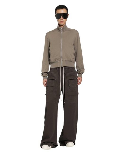 Rick Owens Black Tower Creatch Cargo Drawstring for men