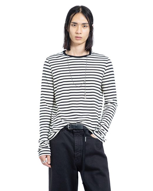 Ann Demeulemeester Blue Greg Striped Long-Sleeve T-Shirt for men