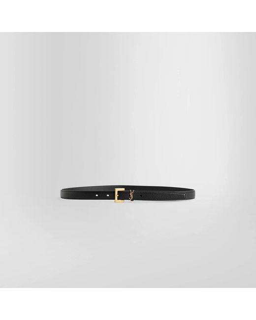 Saint Laurent White Belts