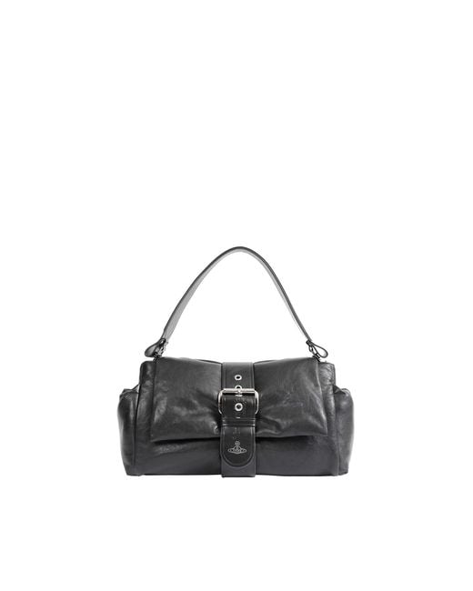 Vivienne Westwood Black Hazel Xl Treasure Handbag