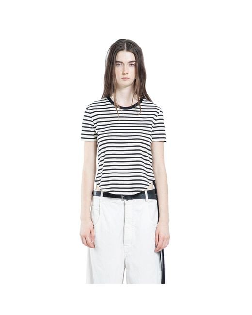 Ann Demeulemeester Blue Floor Micro T-Shirt