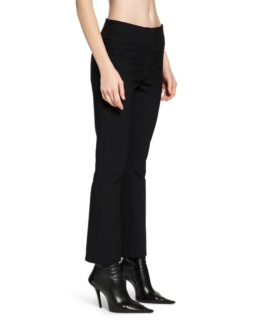 Courreges Black Heritage Cropped Bootcut Pants