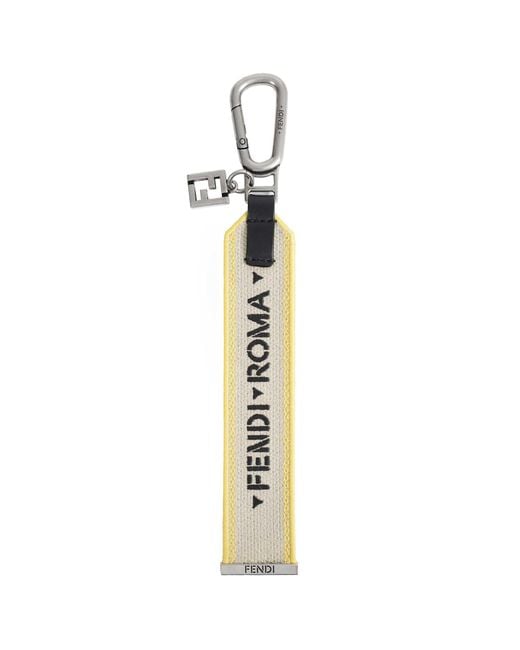 Fendi Metallic 1925 Key Ring for men