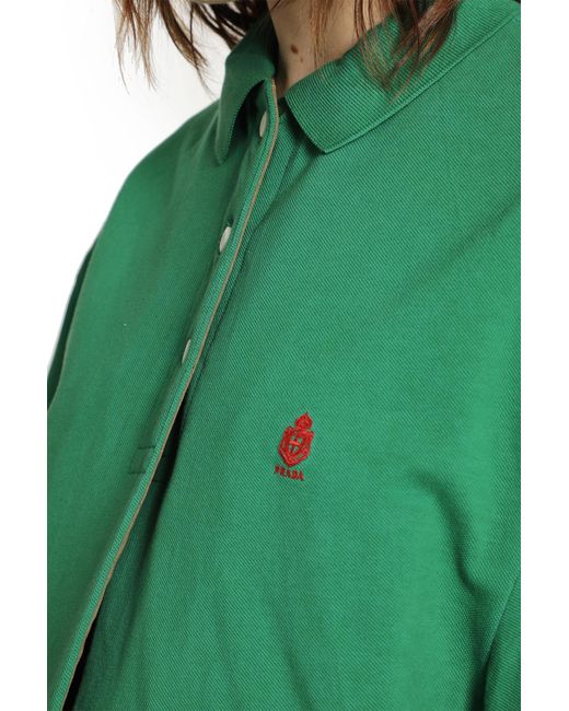 Prada Green Old Piqué Blouson Jacket