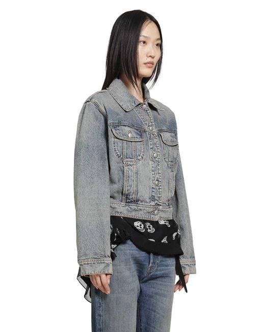 McQueen Gray Denim Jacket