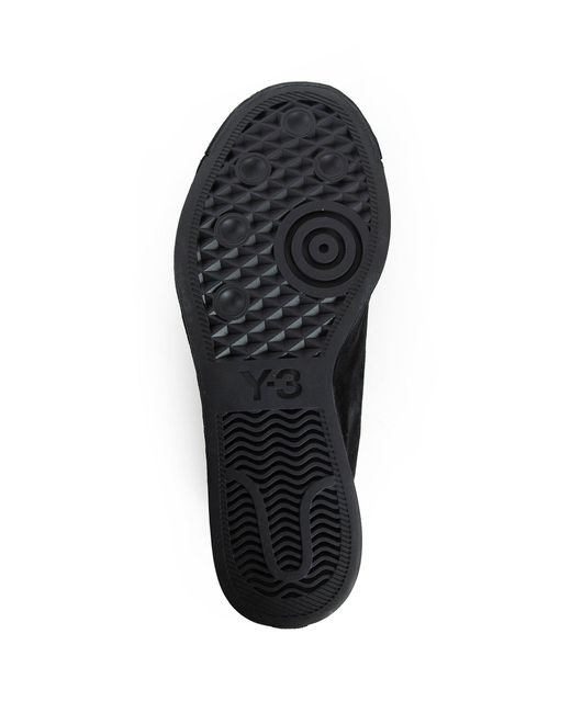 Y-3 Black Nizzastar Lo Sneakers In Suede for men