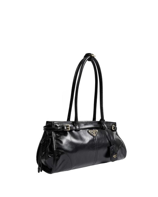 Prada Black Bonnie Medium Leather Bag