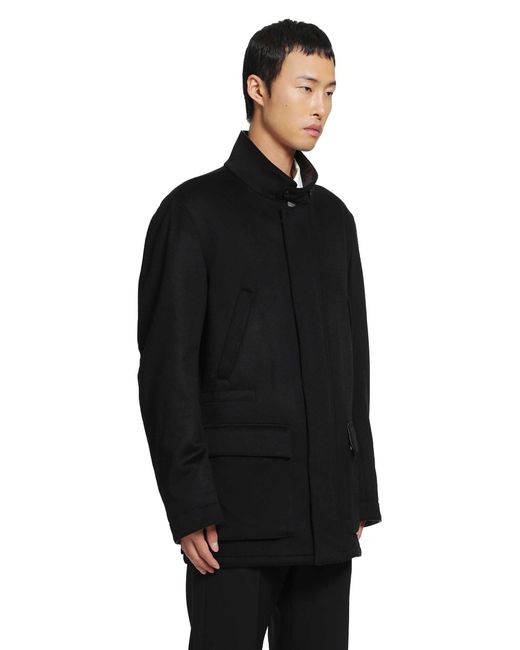 Lardini Black Cashmere Field Jacket for men