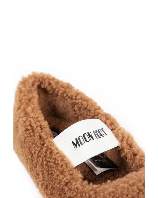 Moon Boot Brown Mb Shearling Ballerinas