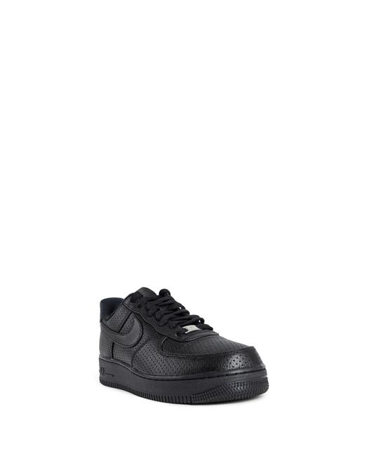 Nike Black Air Force 1 Leather Sneakers for men