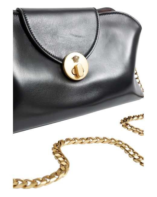 Versace Black Vivian Nappa Clutch