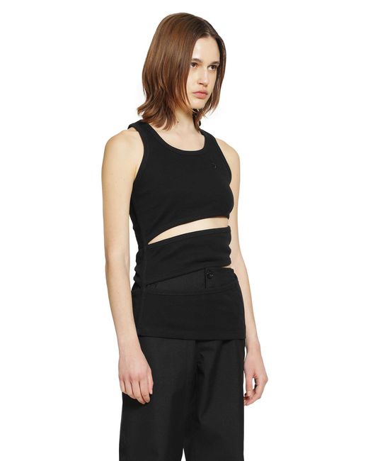 Coperni Black Spiral Tank Top