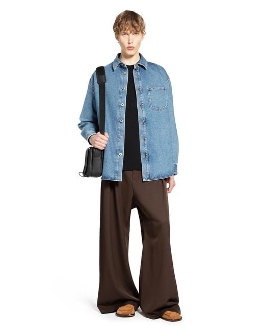 Loewe Blue Anagram Overshirt for men