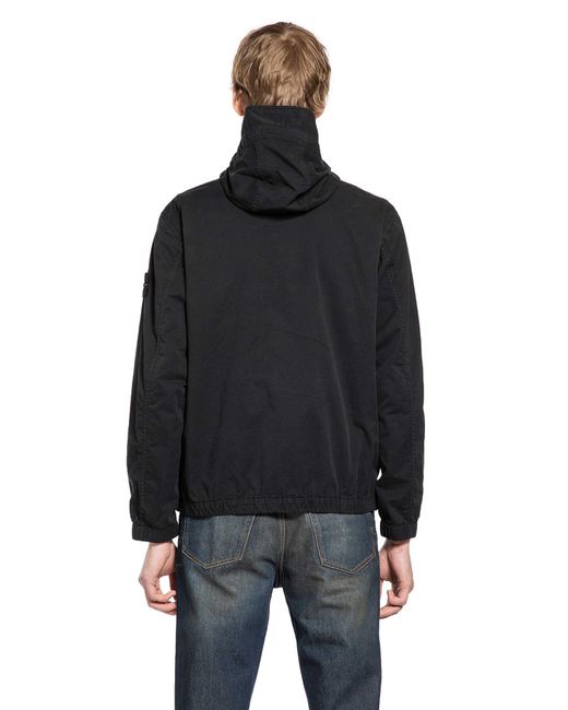 Stone Island Black 4100077 Windbreaker for men