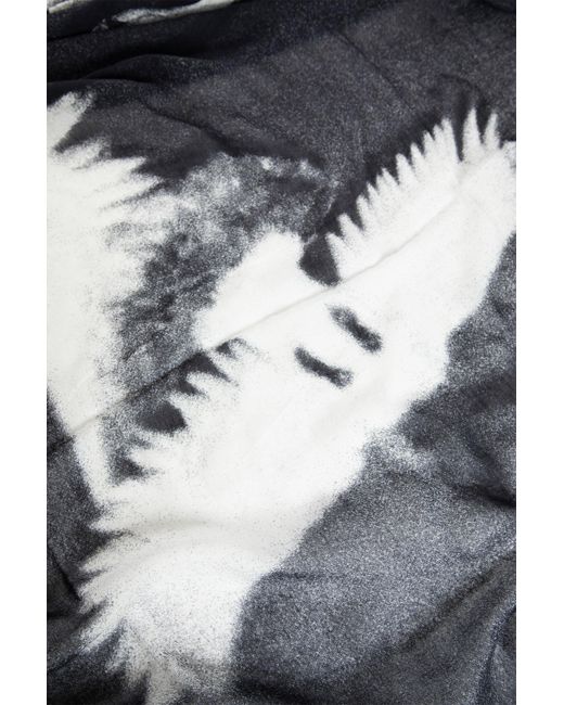 Ann Demeulemeester Blue ''doves'' Print Vesta Scarf