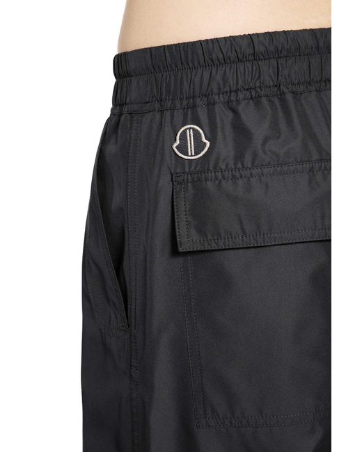 Rick Owens Black Moncler X Drawstring Pants for men