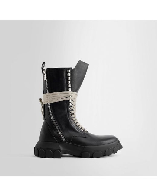 Rick Owens Black Boots for men