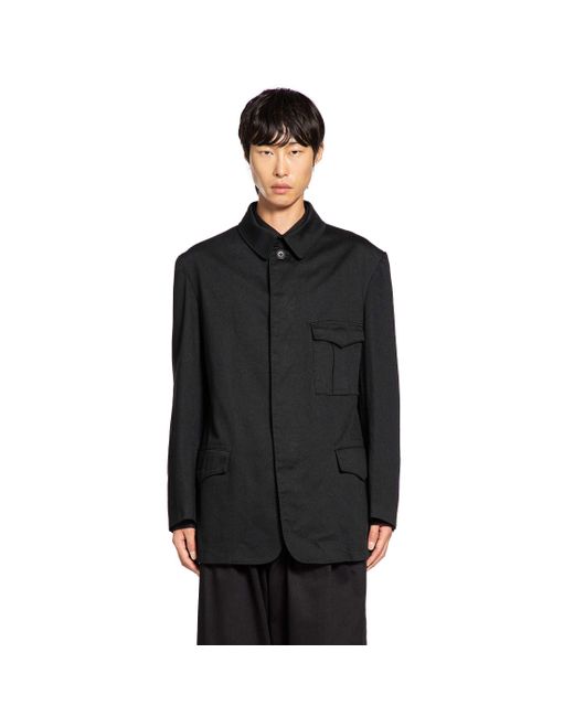 ジャケット・アウター Y's for men Cotton Military Jacket Black Y's for men Military Jacket in Black for Men | Lyst