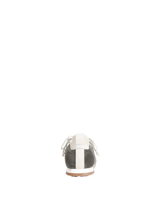 Uma Wang Gray Canvas And Suede Sneakers
