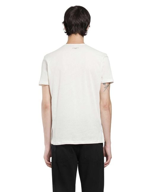 Ann Demeulemeester White Baptist 'Dust Of Memory' Standard T-Shirt for men