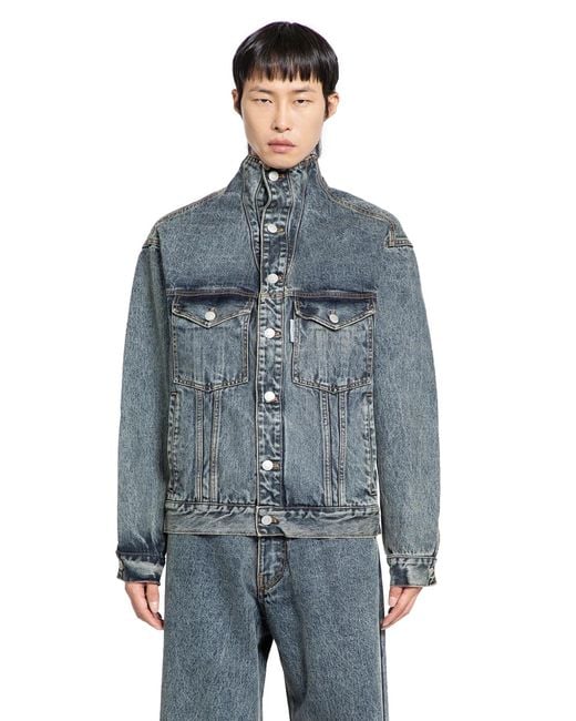JORDANLUCA Blue Liquidity Jacket for men