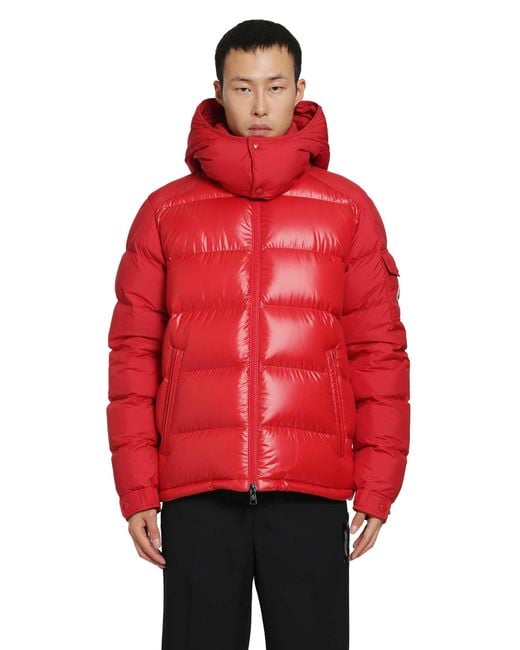 Moncler Red Maya Short Down Jacket for men