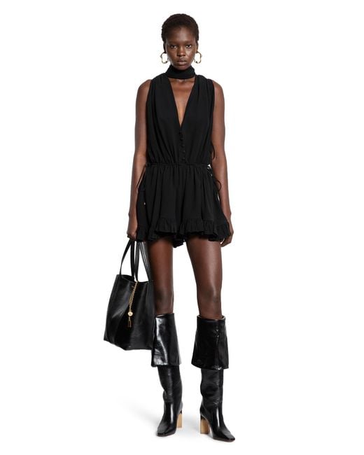 Chloé Black V-Neck Jumpsuit
