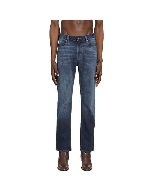 Emporio Armani Blue J76 Straight-Leg Jeans for men