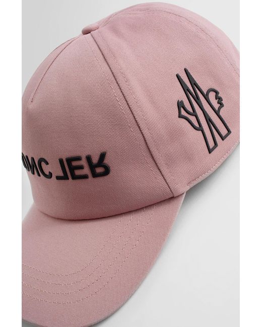 3 MONCLER GRENOBLE Pink Hats for men