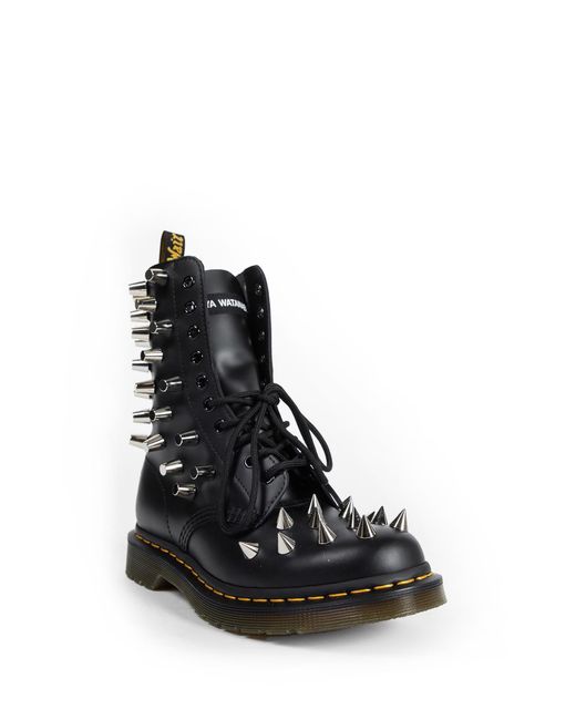 Junya Watanabe Dr. Martens Leather Lace-Up Boots in Black | Lyst