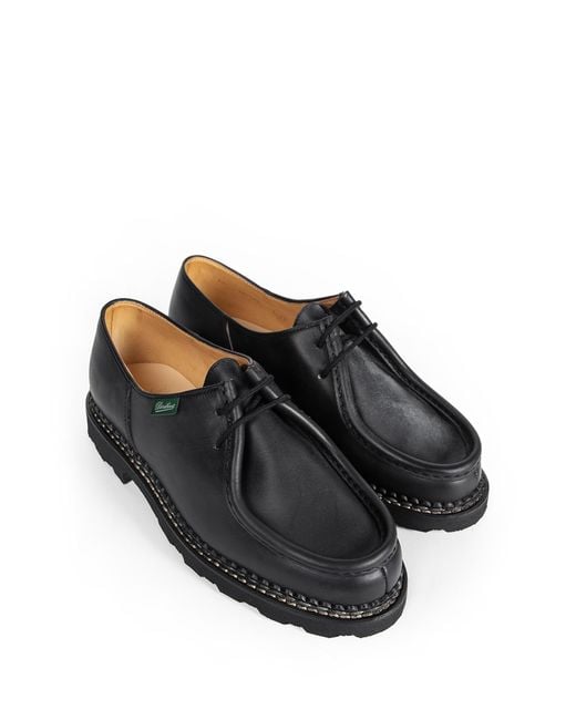 Paraboot Black Michael Derby Shoes for men