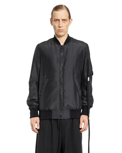 Ann Demeulemeester Black Technical Habotay for men