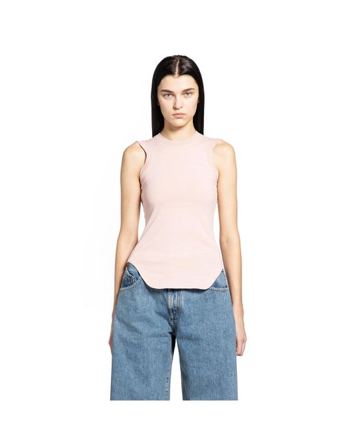 The Attico Blue Light Jersey Tank Top