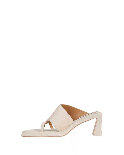 Miista White Trisha Sandals