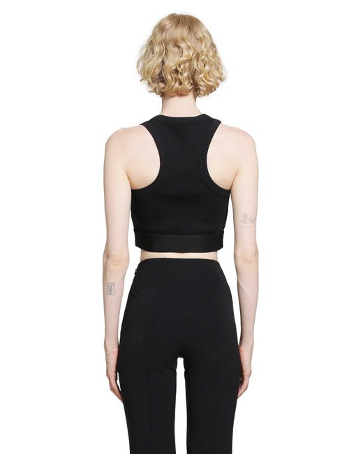 Givenchy Black Cropped Tank Top